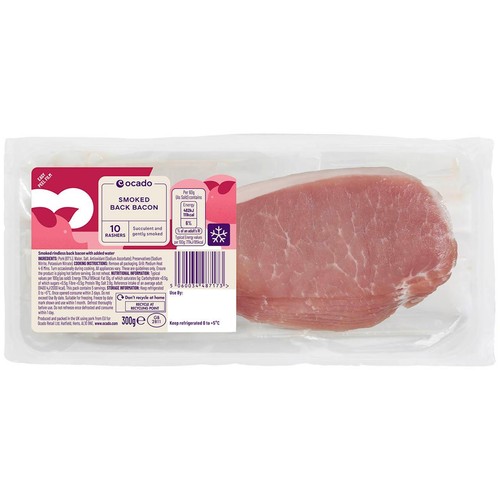 Ocado 10 Smoked Back Bacon Rashers thumbnail 2