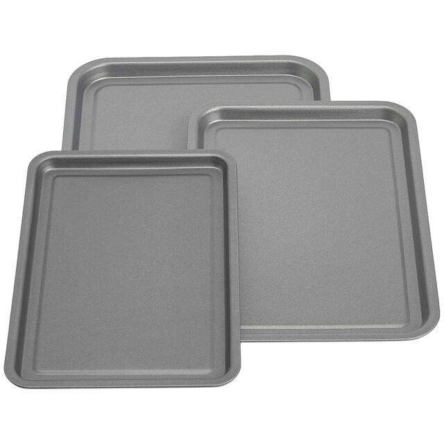 M&S 3 Piece Carbon Steel Oven Trays