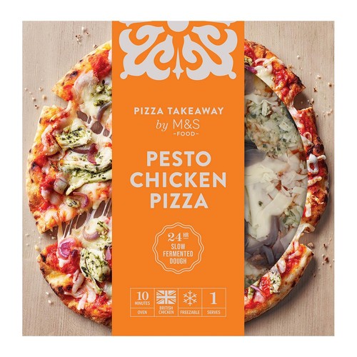 M&S Pesto Chicken Woodfired & Stonebaked Pizza