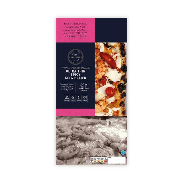 M&S Collection Ultra Thin Spicy King Prawn Pizza thumbnail 2