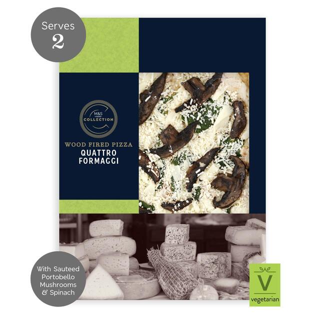 M&S Collection Quattro Formaggi Pizza