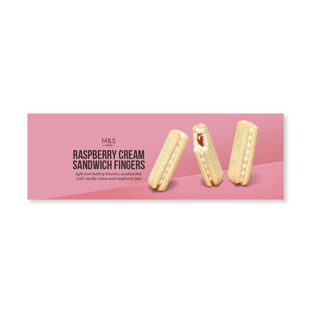 M&S Raspberry Cream Sandwich Fingers