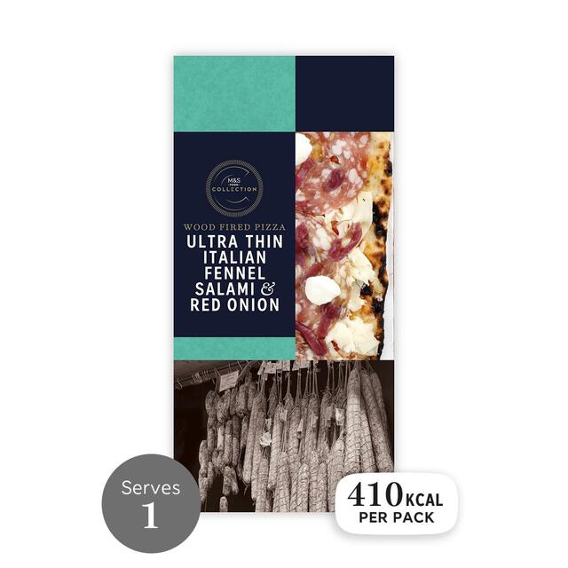 M&S Collection Ultra Thin Italian Fennel, Salami & Red Onion Pizza