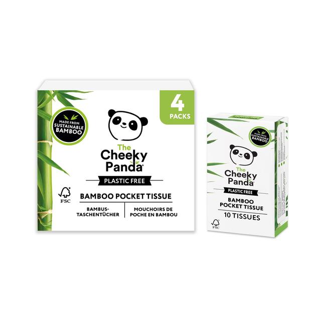 The Cheeky Panda Bamboo Plastic Free Pocket Tissues