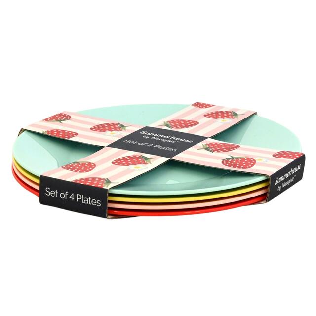 Summerhouse Strawberries & Cream Set of 4 Reusable Plates thumbnail 3