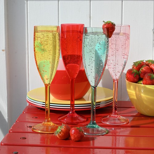 Summerhouse Strawberries & Cream Set of 4 Reusable Flutes thumbnail 3