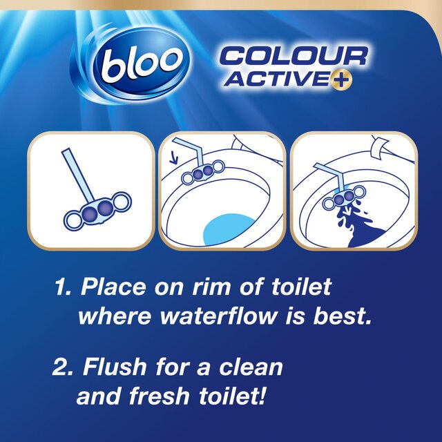 Bloo Colour Active+ Bleach Toilet Rim Blocks thumbnail 5