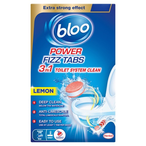 Bloo Power Fizz Tabs Anti-Limescale Lemon