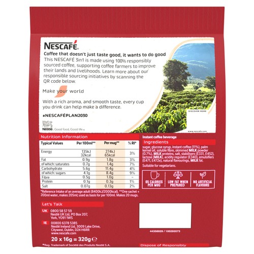 Nescafe Original 3in1 Bag 20pk thumbnail 5