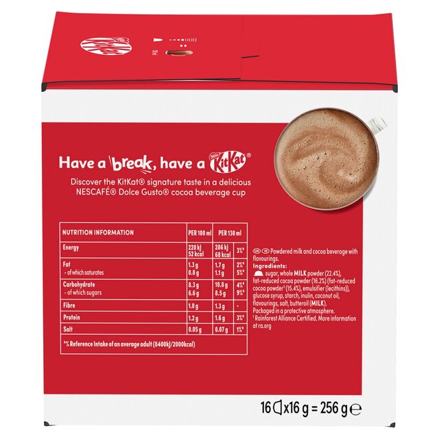 Nescafe Dolce Gusto Kit Kat 16 Coffee Pods thumbnail 6