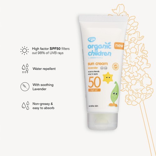 Organic Children Sun Cream SPF50 Lavender thumbnail 4