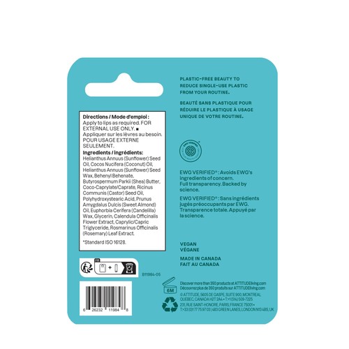 ATTITUDE Lip Balm - Unscented thumbnail 4