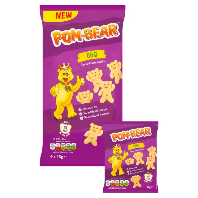 Pom-Bear BBQ Multipack Crisps 6 Pack thumbnail 2