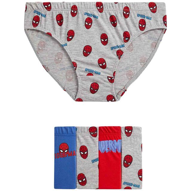 M&S Spider man Briefs, 5 Pack, 2-7 Years, Red