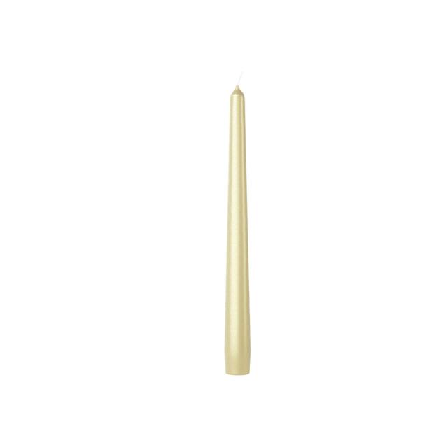 Bolsius Metallic Taper Dinner Candles- Silver