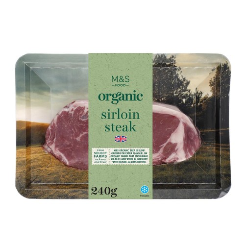 M&S Organic Sirloin Steak