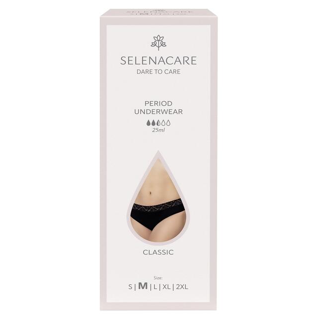 SELENACARE Period Underwear Classic Black