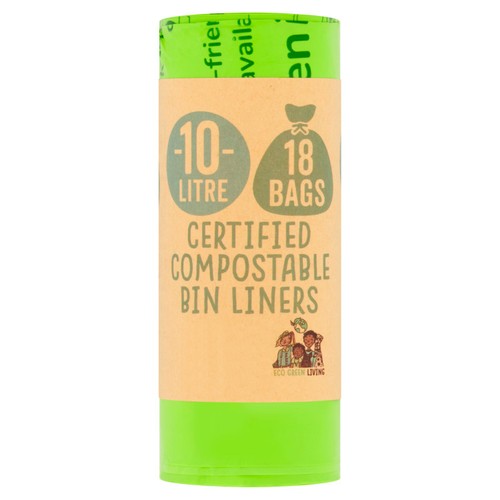 Eco Green Living Certified Compostable 10L Caddy Bags
