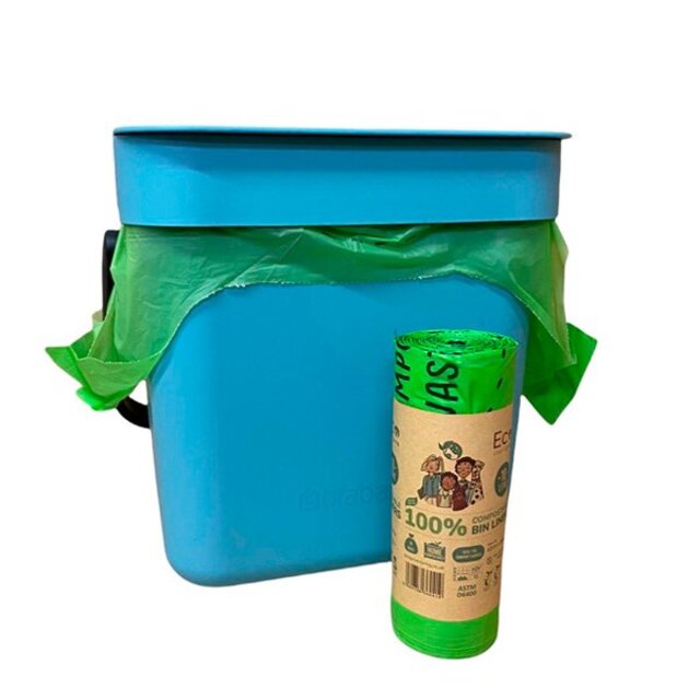 Eco Green Living Certified Compostable 10L Caddy Bags thumbnail 2