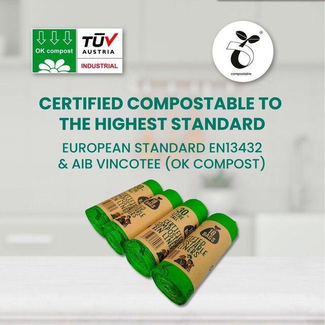 Eco Green Living Certified Compostable 30L Bin Bags thumbnail 3