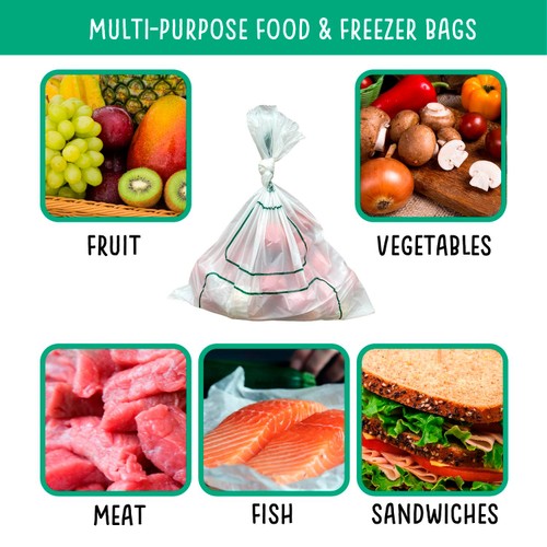 Eco Green Living Certified Compostable 4L Freezer Bags for Food Storage thumbnail 2