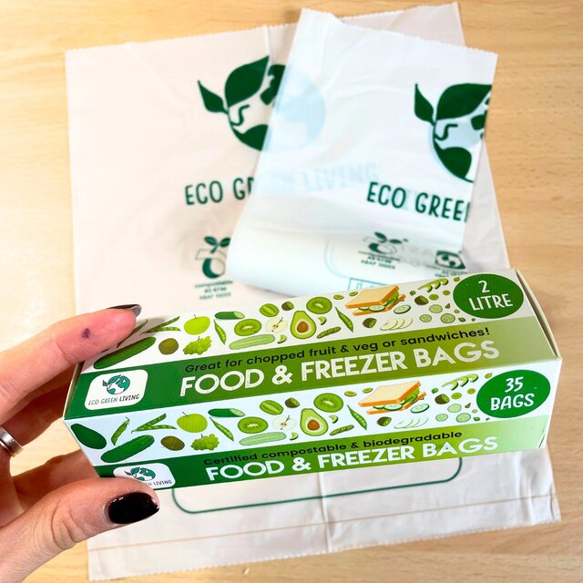 Eco Green Living Certified Compostable 2L Freezer Bags for Food Storage thumbnail 4