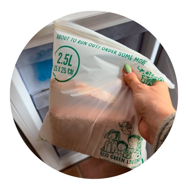 Eco Green Living Certified Compostable Large 2.5L Resealable Ziplock Bags thumbnail 4