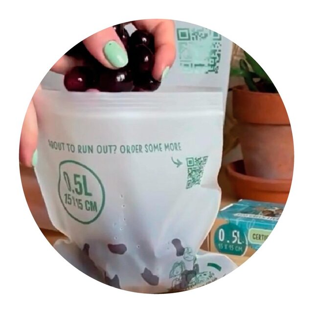 Eco Green Living Certified Compostable Small 0.5L Resealable Ziplock Bags thumbnail 6