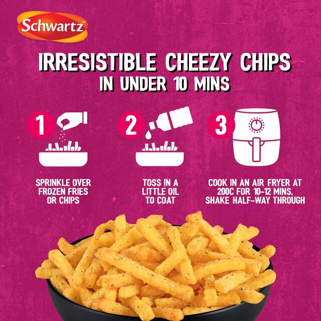 Schwartz Air Fryer Cheezy Chips Seasoning Drum thumbnail 4