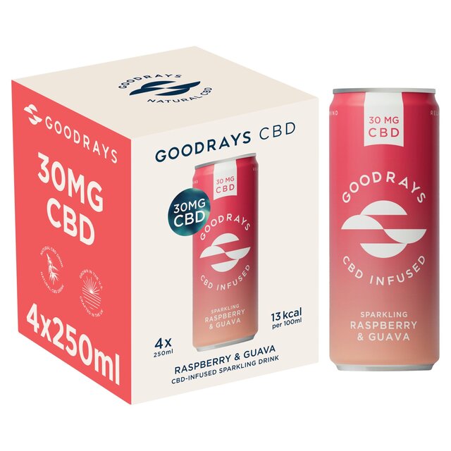 Goodrays CBD Drinks - Raspberry & Guava