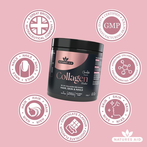 Natures Aid Collagen Chocolate Shake thumbnail 4