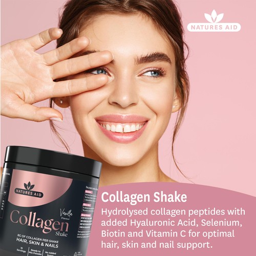 Natures Aid Collagen Vanilla Shake thumbnail 2