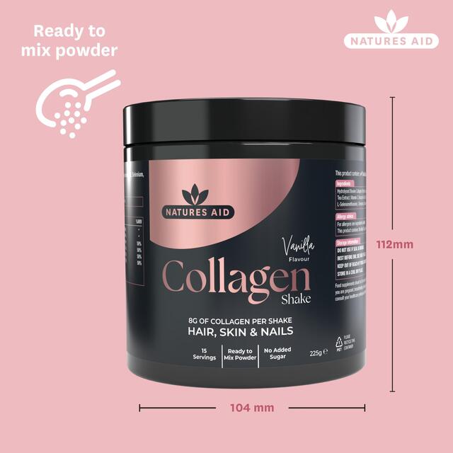 Natures Aid Collagen Vanilla Shake thumbnail 3