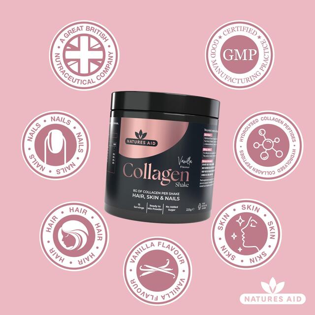 Natures Aid Collagen Vanilla Shake thumbnail 4