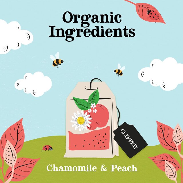 Clipper Chamomile & Peach Organic Tea Bags thumbnail 9