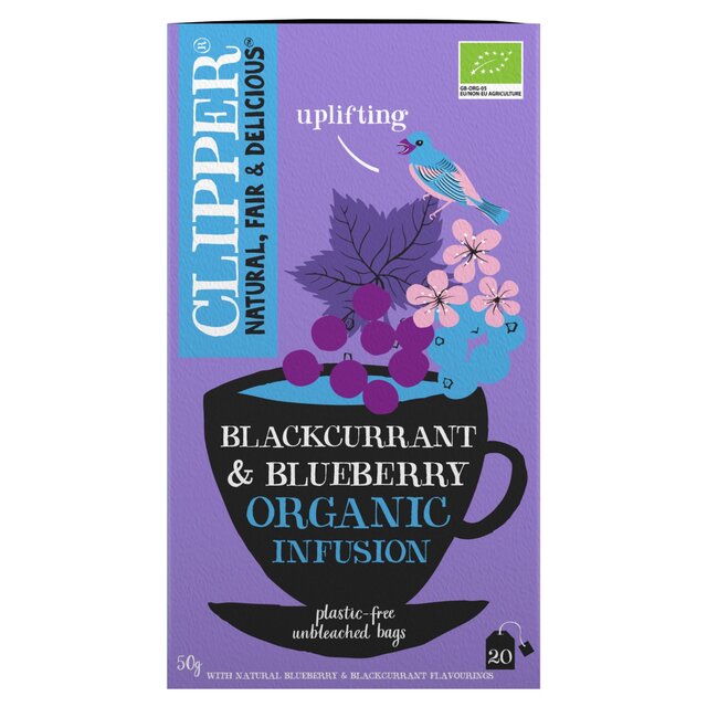 Clipper Blackcurrant & Blueberry Organic Tea Bags