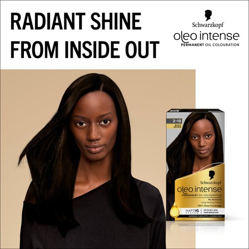Schwarzkopf Oleo Intense Permanent Hair Colour, Black Brown 2-10 thumbnail 3
