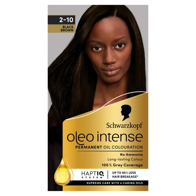 Schwarzkopf Oleo Intense Permanent Hair Colour, Black Brown 2-10