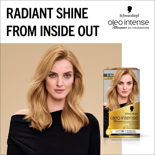 Schwarzkopf Oleo Intense Perm Oil Colour 8-86 Golden Dark Blonde Hair Dye thumbnail 7