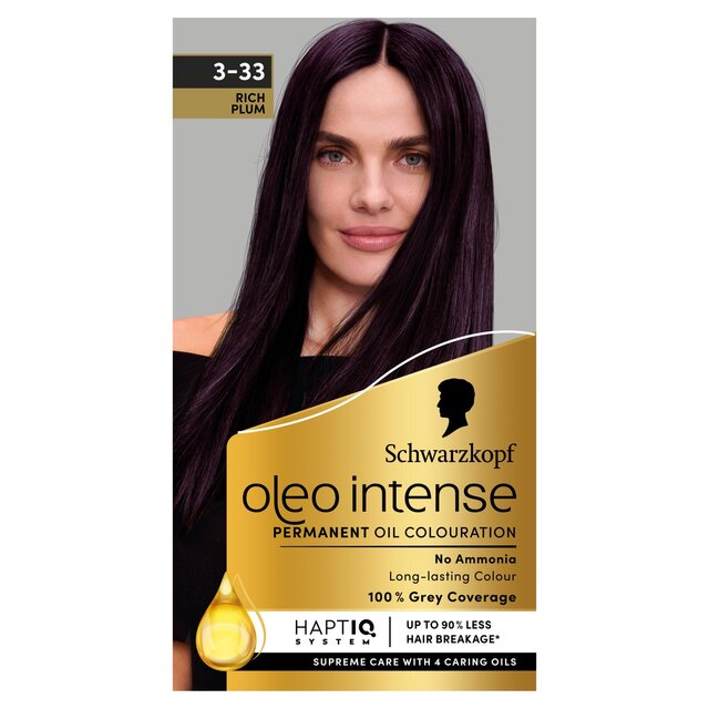 Schwarzkopf Oleo Intense Permanent Hair Colour, Rich Plum 3-33