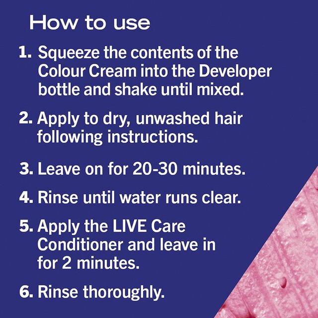 Schwarzkopf LIVE Intense Colour Hair Dye, Berry Red 044 thumbnail 4