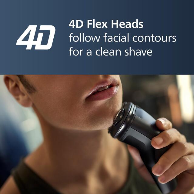 Philips Wet & Dry Electric Shaver Series 1000 with 4D Flex Heads thumbnail 3