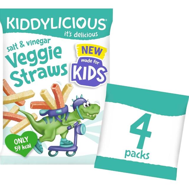 Kiddylicious Veggie Straws Salt & Vinegar Kids 3y+