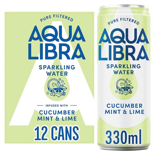 Aqua Libra Cucumber, Mint & Lime Infused Sparkling Water