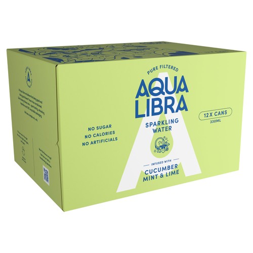 Aqua Libra Cucumber, Mint & Lime Infused Sparkling Water thumbnail 2