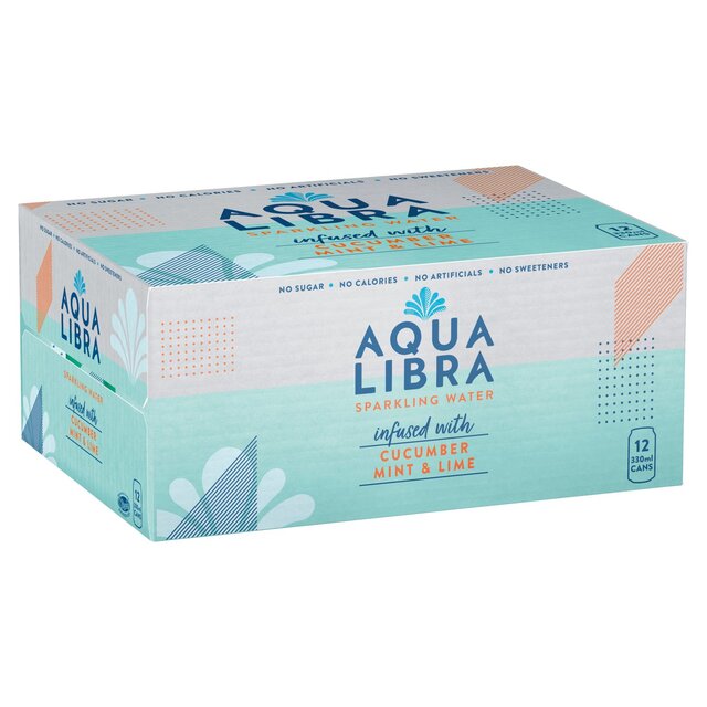 Aqua Libra Cucumber, Mint & Lime Infused Sparkling Water thumbnail 2