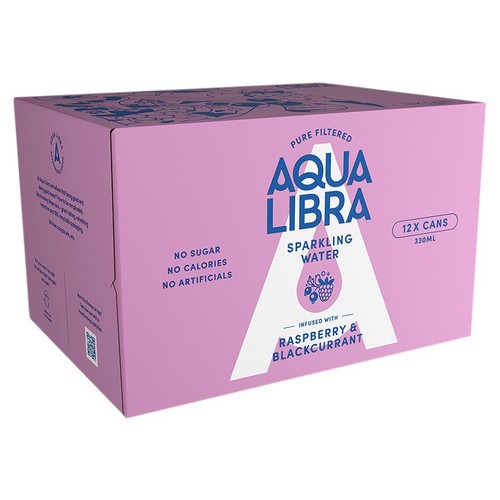 Aqua Libra Raspberry and Blackcurrant Infused Sparkling Water thumbnail 2