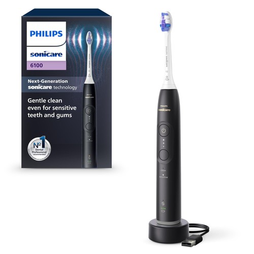 Philips Sonicare 6100 Series Black Electric Toothbrush
