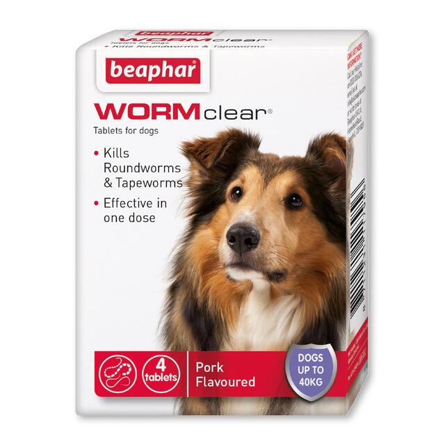Beaphar WORMclear Tablets for Dogs Up to 40kg