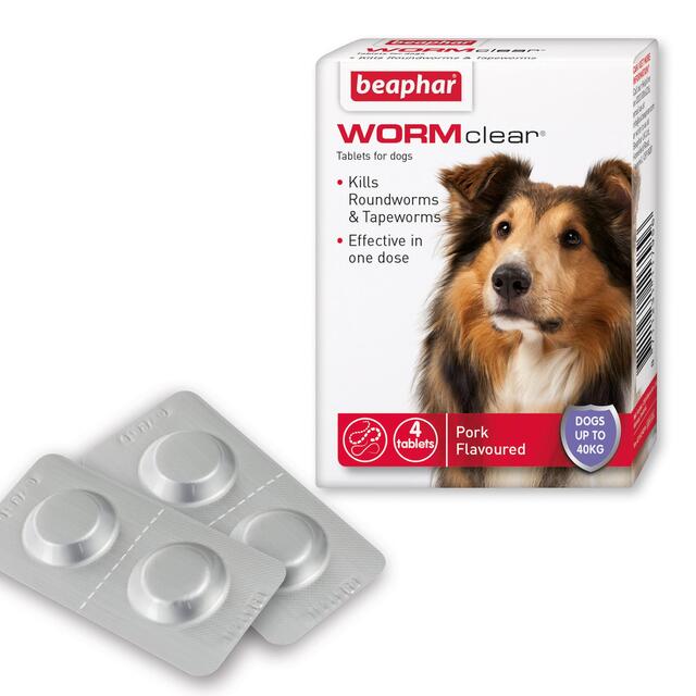 Beaphar WORMclear Tablets for Dogs Up to 40kg thumbnail 2